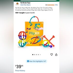 Colorful Building Toy Set for Kids Plip Kit x2